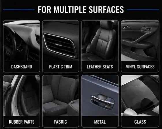 WIZ Multi-Purpose Cleaner Spray with Matt Shine | Interior Dashboard, Leather & Plastic Cleaner | 100ml