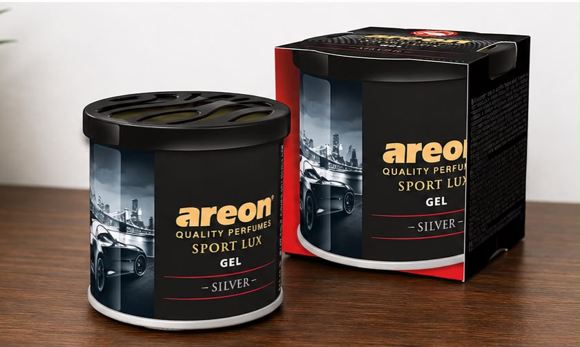 Areon Sport Lux Silver Gel Air Freshener – Premium Long Lasting Car & Home Fragrance