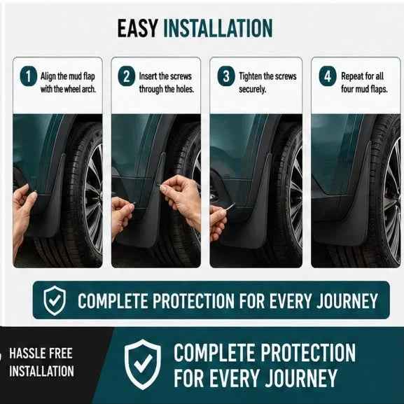 Chery Tiggo 9 Mud Flaps Set 2025 2026 | Front & Rear Splash Guards