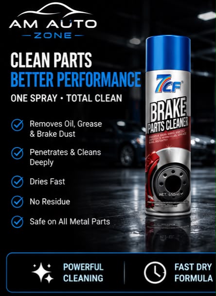 7CF Brake Parts Cleaner Spray 650ml | Fast Dry Brake & Parts Degreaser