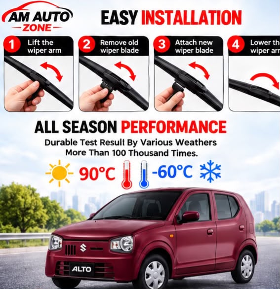 Suzuki Alto Wiper Blades 2017 2018 2019 2020 2021 2022 2023 2024
