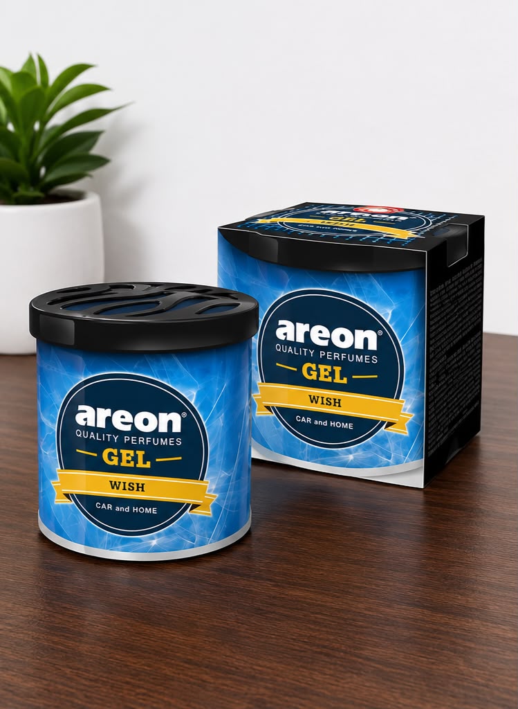 Areon Gel Wish Air Freshener – Premium Long Lasting Car & Home Fragrance Gel | 80g