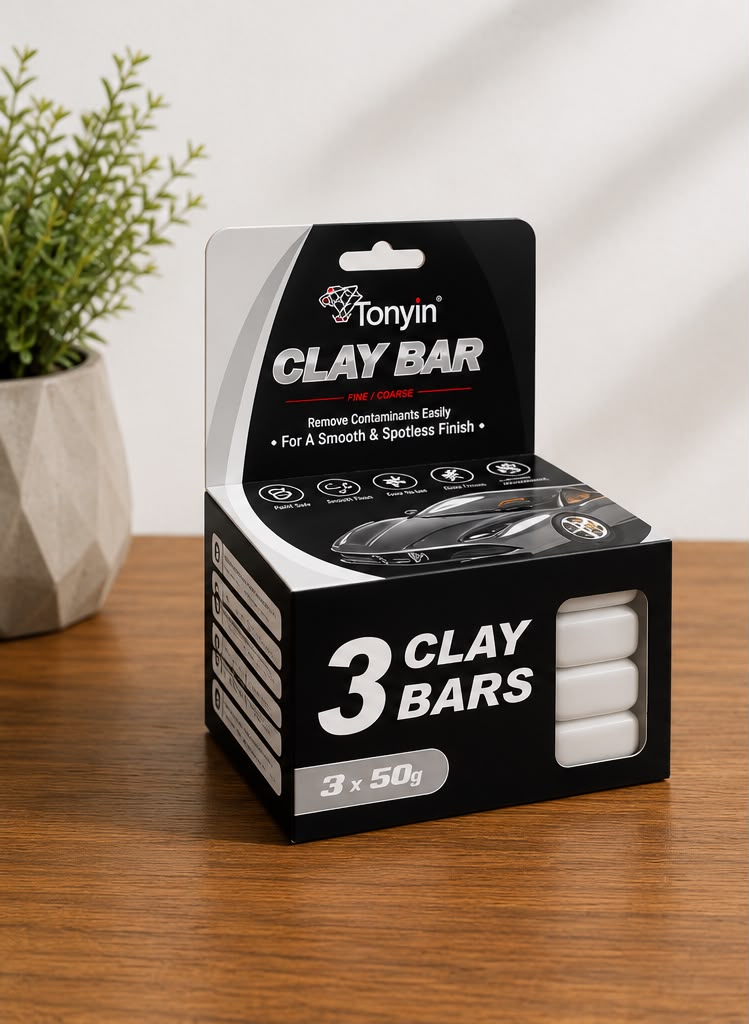 Tonyin Clay Bar Fine/Coarse 150g – 3 Clay Bars for Car Paint Decontamination
