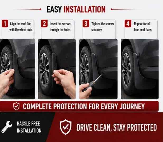 Chery Tiggo 8 Mud Flaps Set 2025 2026 | Front & Rear Splash Guards