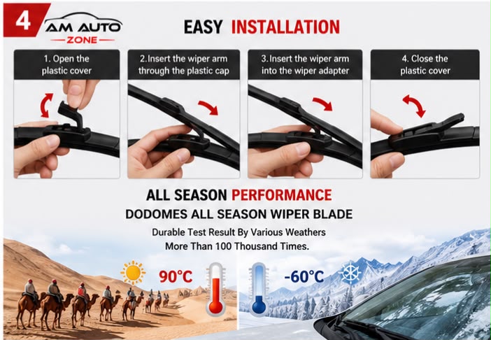 Toyota Corolla Wiper Blades 2003 2004 2005 2006 2007