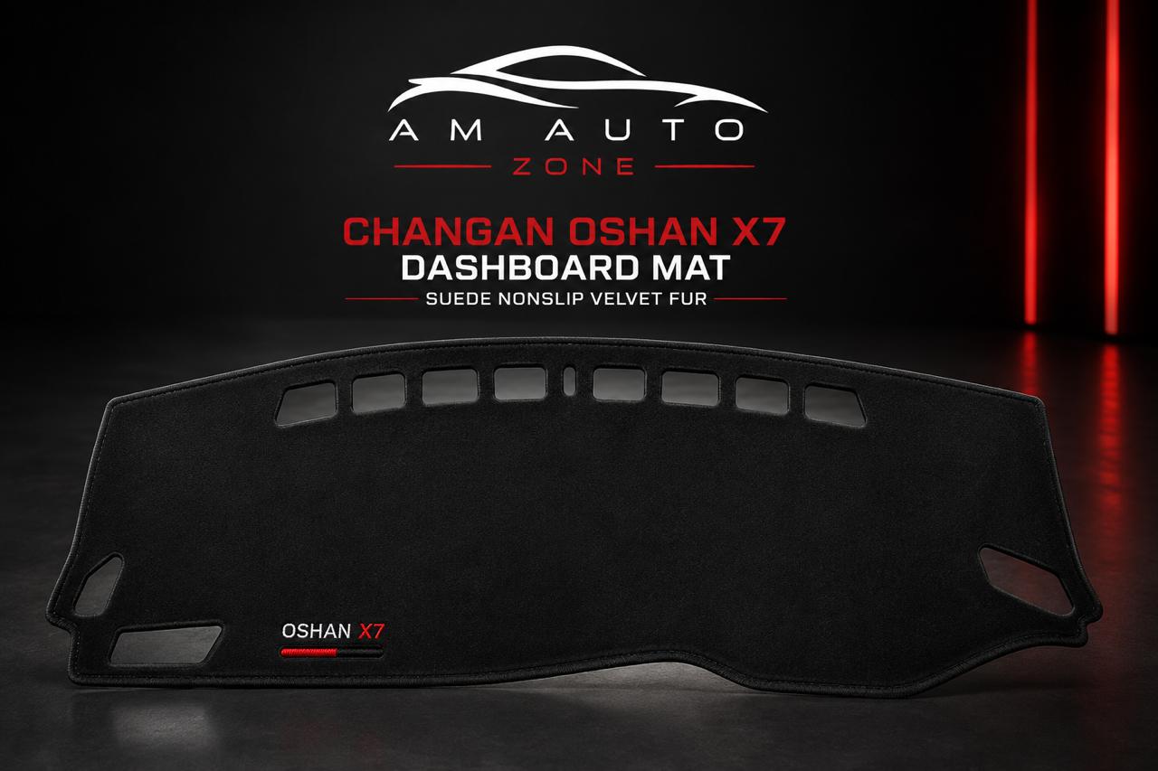 Premium Dashboard Cover Mat for Changan Oshan X7 (2022–2023-2024-2025-2026) | Anti-UV Suede Dash Mat | Heat Resistant | Custom Fit