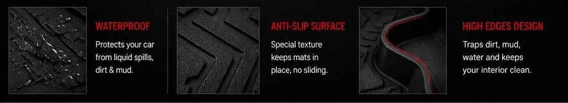GWM Haval H6 2020–2025 Premium TPE Floor Mats | Waterproof All Weather Custom Fit Car Floor Liners