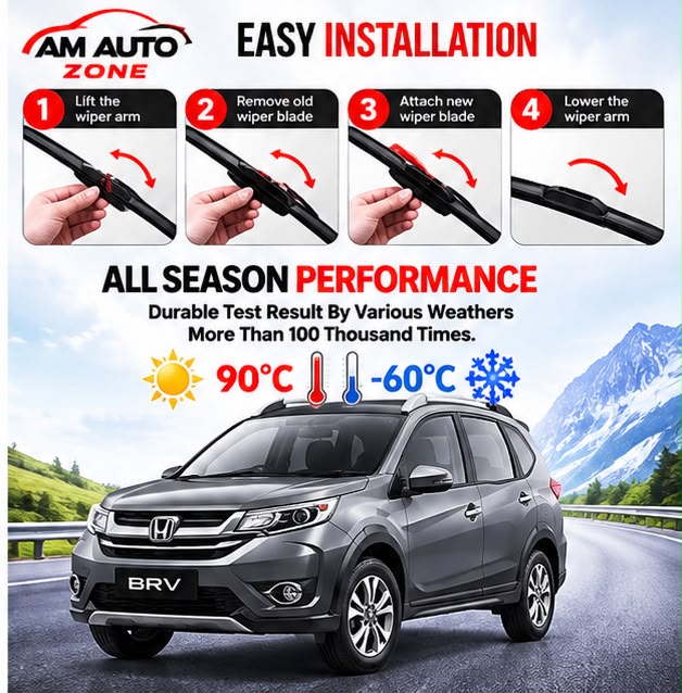 Honda BR-V Wiper Blades 2017 2018 2019 2020 2021 2022 2023 2024