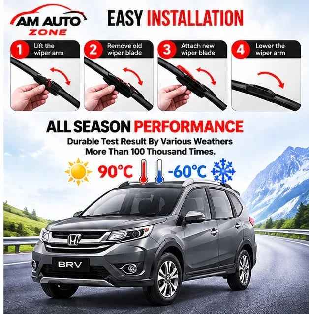 Honda BR-V Wiper Blades 2017 2018 2019 2020 2021 2022 2023 2024