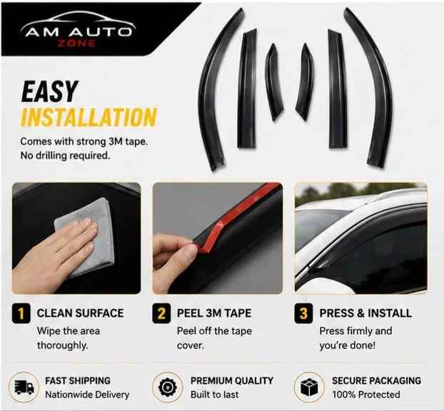 Enhance Your Drive with MG HS Air Press Sun Visor – 6-Piece Set Without Chrome