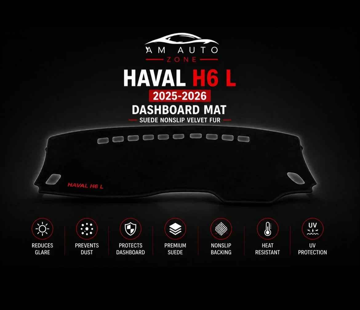 Haval H6 L Dashboard Mat (2025–2026) – Premium Suede Non-Slip Dashboard Cover | AM Auto Zone