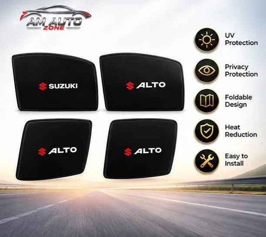 Suzuki Alto Side Sunshade 2018, 2019, 2020, 2021, 2022, 2023, 2024, 2025, 2026 | Foldable Car Window Sunshade