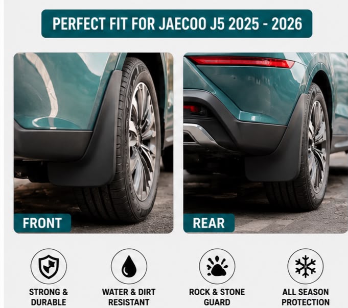 Jaecoo J5 Mud Flaps 2025 2026 | Front & Rear Splash Guards