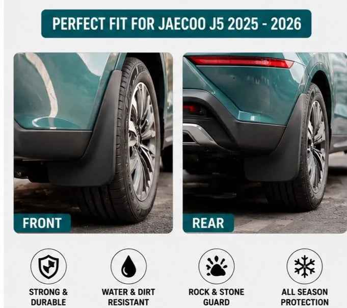 Jaecoo J5 Mud Flaps 2025 2026 | Front & Rear Splash Guards