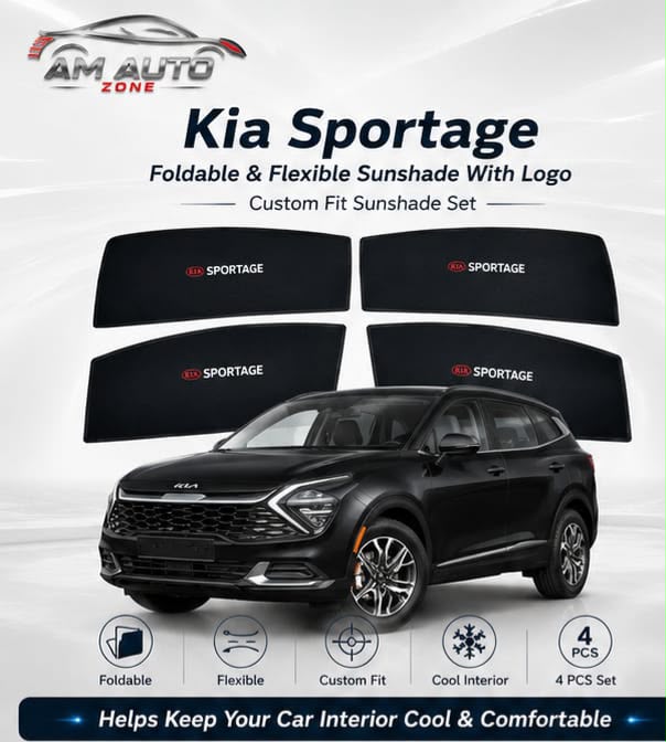 Kia Sportage Side Sun Shades 2025 2026 | Premium Foldable & Flexible | Set of 4