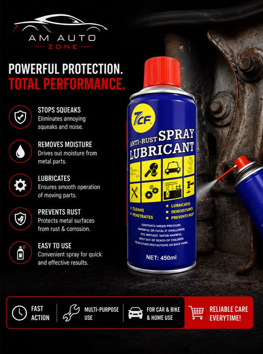 7CF Anti-Rust Spray Lubricant 450ml – Multi-Purpose Rust Remover & Penetrating Oil