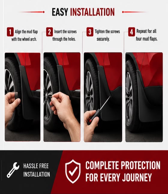 PEUGEOT Mud Flaps Set 2008 to 2020 | Front & Rear Splash Guards