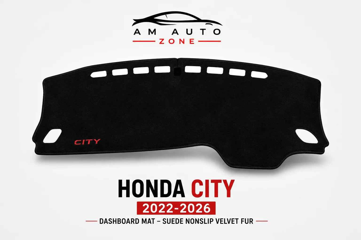 Honda City Dashboard Mat (2022–2023-2024-2025-2026) – Premium Suede Non-Slip Dashboard Cover | AM Auto Zone