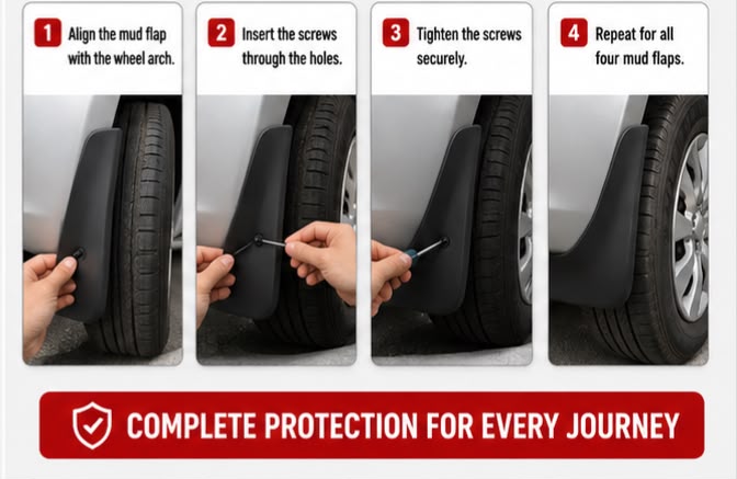 Toyota Vitz Mud Flaps 2004 2005 2006 2007 2008 2009 2010 2011 2012 2013 2014 2015 2016 2017 2018 2019 | Splash Guards