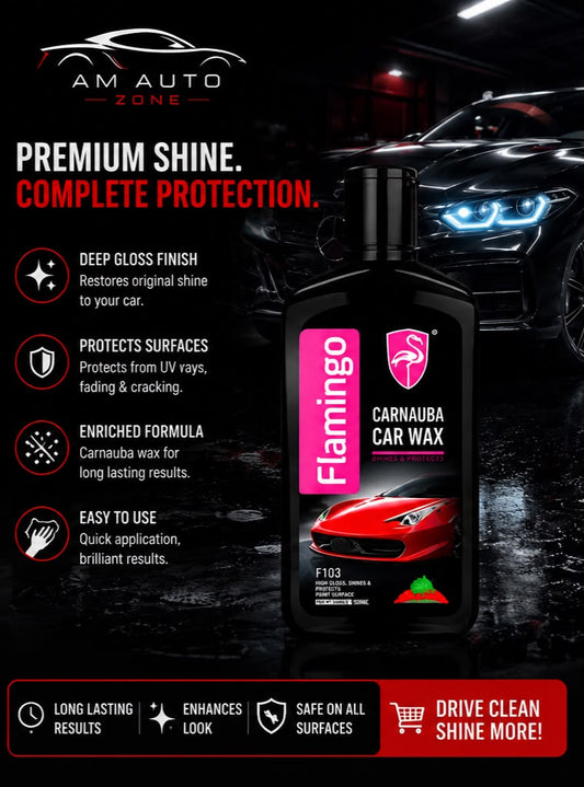 Flamingo Carnauba Car Wax 300ml – Premium High Gloss Car Polish & Paint Protection