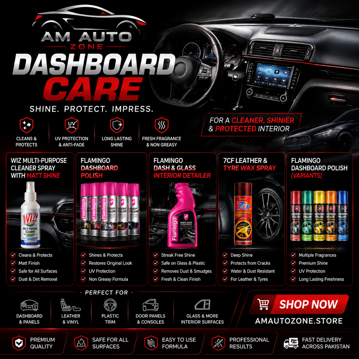 Dashboard Care - AM Auto Zone