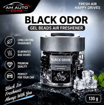Black Odor Gel Beads Air Freshener – Black Ice 130g
