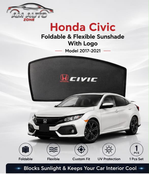 Honda Civic Side Sun Shades 2017 2018 2019 2020 2021 | Set of 4