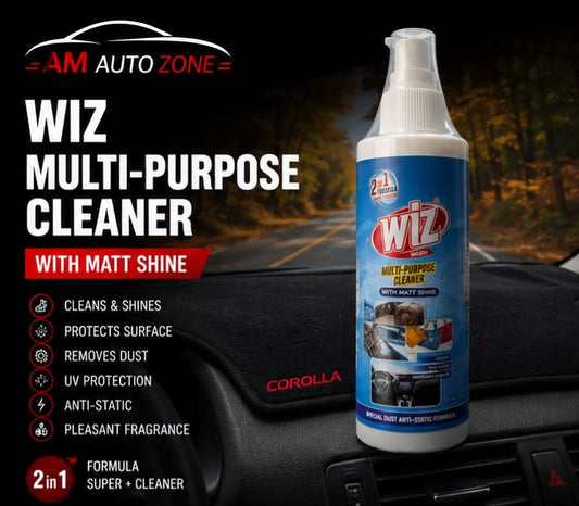 WIZ Multi-Purpose Cleaner Spray with Matt Shine | Car Dashboard, Leather, Plastic & Interior Cleaner | 300ml