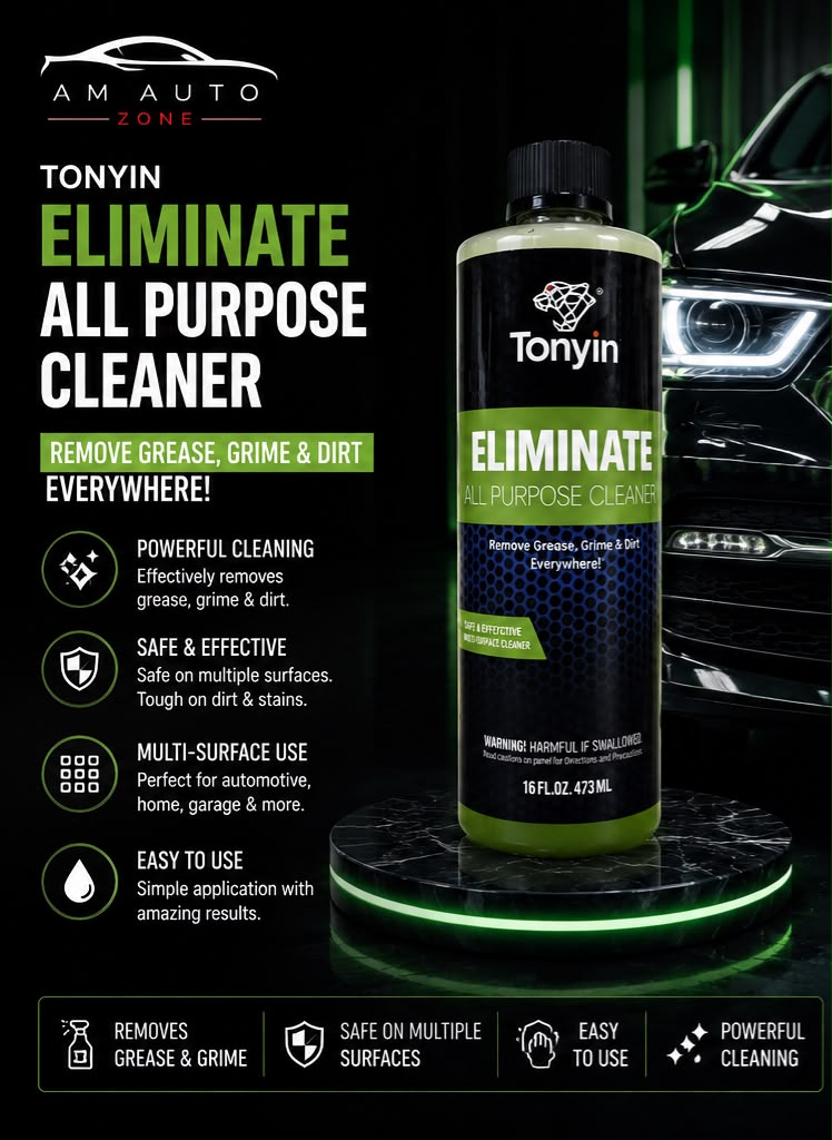 Tonyin Eliminate All Purpose Cleaner – Multi-Surface Grease & Grime Remover (473ml / 16oz)