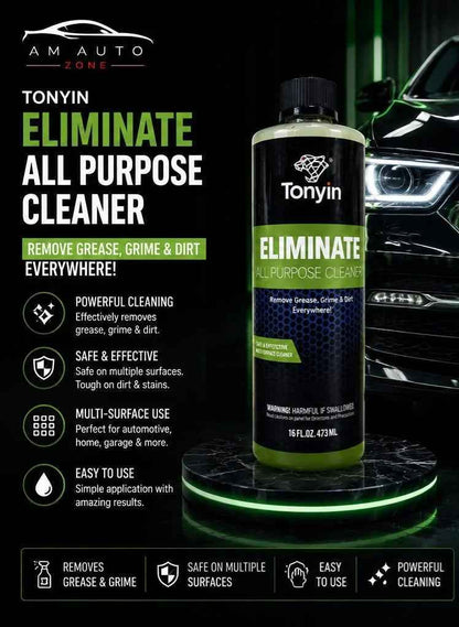 Tonyin Eliminate All Purpose Cleaner – Multi-Surface Grease & Grime Remover (473ml / 16oz)