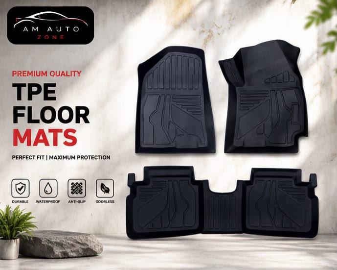 Hyundai Elantra 2021, 2022, 2023, 2024 Custom Fit All Weather Floor Mats | Dirt & Mud Resistant | Easy to Clean | Premium Car Floor Mat Set