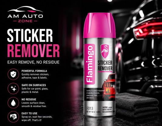 Flamingo Sticker Remover Spray 450ml – Removes Adhesive, Glue & Sticker Residue