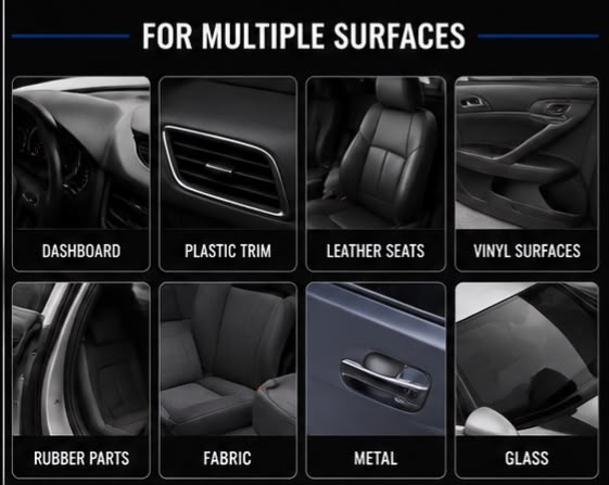 WIZ Multi-Purpose Cleaner Spray with Matt Shine | Interior Dashboard, Leather & Plastic Cleaner | 100ml