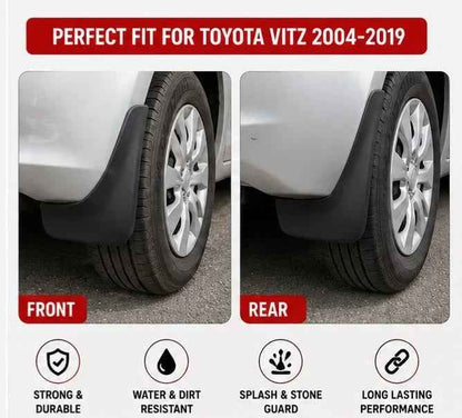 Toyota Vitz Mud Flaps 2004 2005 2006 2007 2008 2009 2010 2011 2012 2013 2014 2015 2016 2017 2018 2019 | Splash Guards