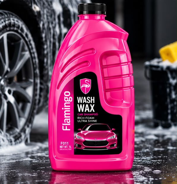 Flamingo Car Care Kit | Car Wax, Dashboard Polish & Wash Wax Combo