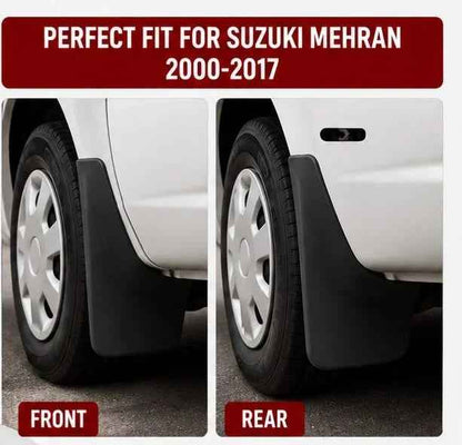 Suzuki Mehran Mud Flaps Set 2000 2001 2002 2003 2004 2005 2006 2007 2008 2009 2010 2011 2012 2013 2014 2015 2016 2017 | Front & Rear Splash Guards