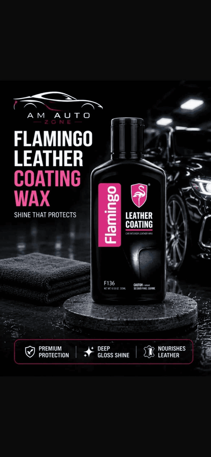 Flamingo Leather Coating Wax 300ml – Premium Leather Polish & Interior Protectant