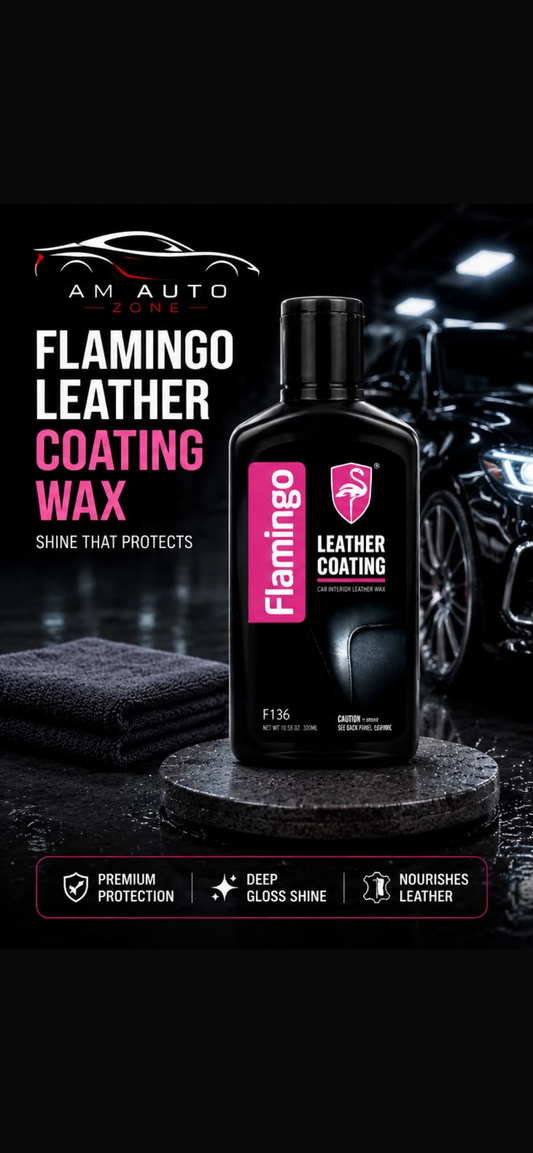 Flamingo Leather Coating Wax 300ml – Premium Leather Polish & Interior Protectant