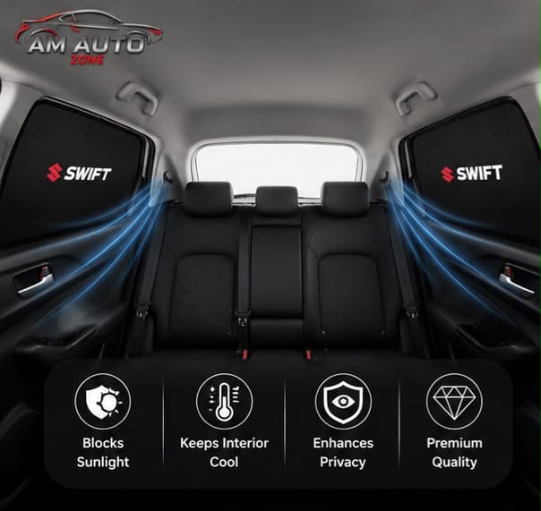 Suzuki Swift Side Sun Shades 2022 2023 2024 | Set of 4