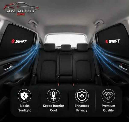Suzuki Swift Side Sun Shades 2022 2023 2024 | Set of 4