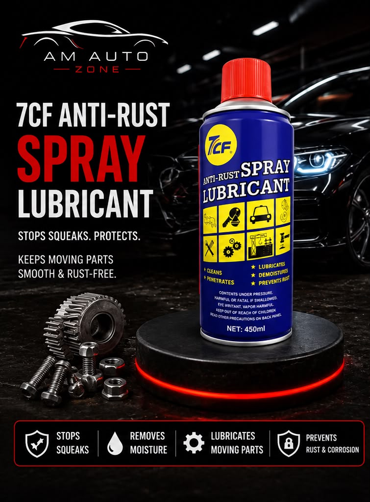 7CF Anti-Rust Spray Lubricant 450ml – Multi-Purpose Rust Remover & Penetrating Oil