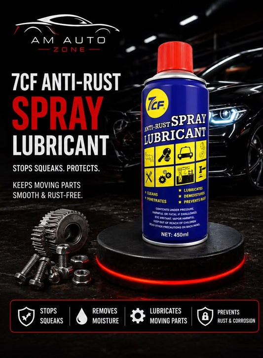 7CF Anti-Rust Spray Lubricant 450ml – Multi-Purpose Rust Remover & Penetrating Oil