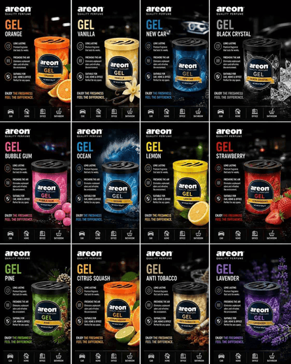 Areon Gel Air Freshener for Car, Home & Office – Long Lasting Perfume | All Variants