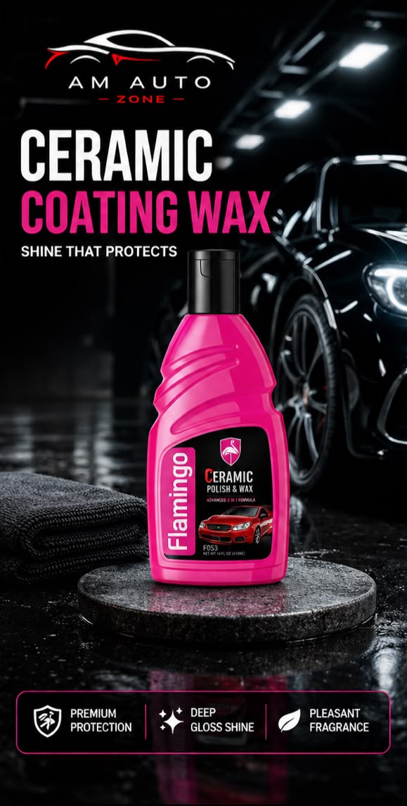 Flamingo Ceramic Coating Wax 410ml | Premium Car Polish & Paint Protection
