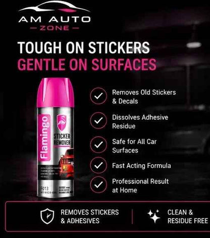 Flamingo Sticker Remover Spray 450ml – Removes Adhesive, Glue & Sticker Residue