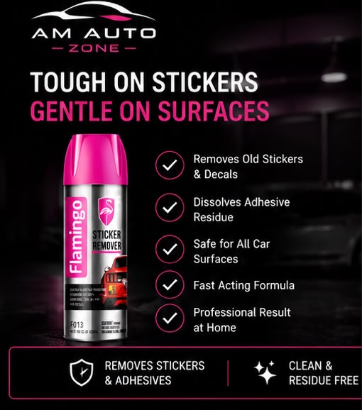 Flamingo Sticker Remover Spray 450ml – Removes Adhesive, Glue & Sticker Residue