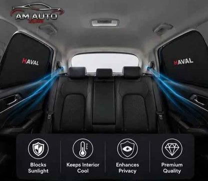 HAVAL H6 Side HAVAL sun Shades 2021 2022 2023 2024 | Premium Foldable & Flexible | Set of 4