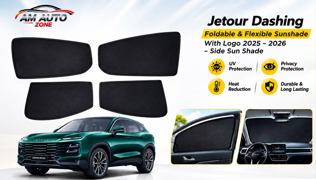 Jetour Dashing Side Sun Shades 2025 2026 | Foldable Window Sunshade (4 PCS)