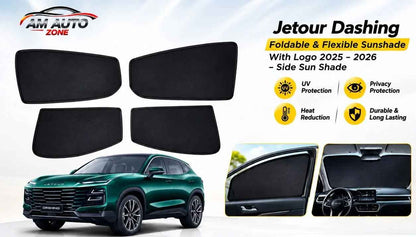 Jetour Dashing Side Sun Shades 2025 2026 | Foldable Window Sunshade (4 PCS)