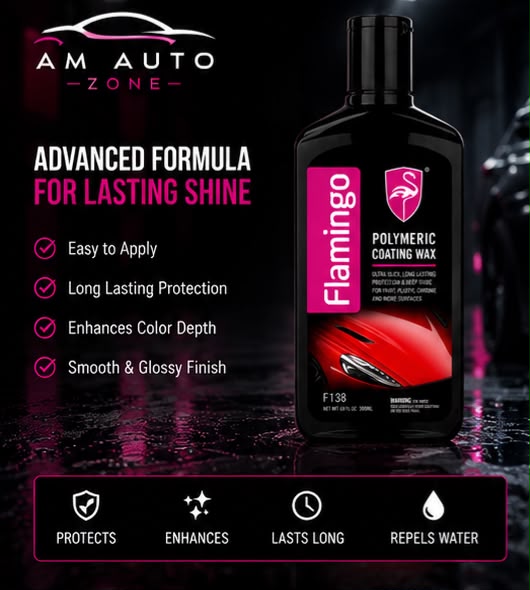 Flamingo Polymeric Coating Wax – Long Lasting Shine & Paint Protection (300ml)